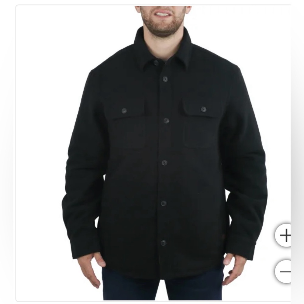 Jachs men's shirt jacket / black/ tan/ gray